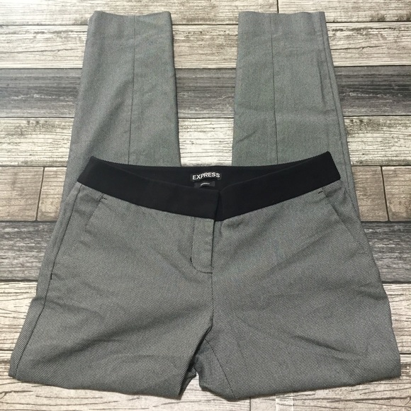 Express Columnist Pants Women’s 0R Gray Black (Inseam 26). - Picture 8 of 11